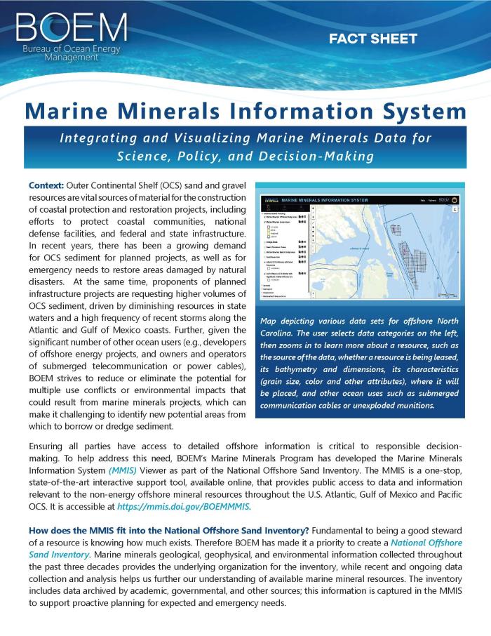 Marine Minerals Information System
