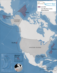 Map of full US including Alaska in place as an exclave