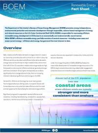 Renewable Energy Fact Sheet