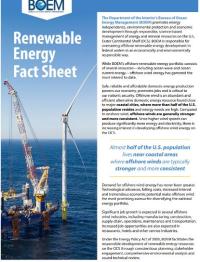 Renewable Energy Fact Sheet