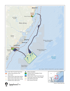 Ocean Wind 1 Project Map