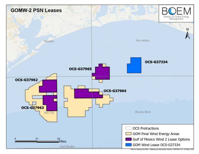 GOM Wind2 Lease map