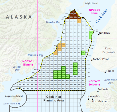 Lease Sale 258 FNOS Area Map