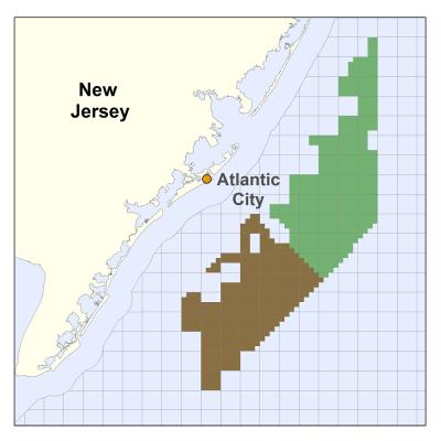 New Jersey Wind Area Map