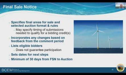 BOEM CA PSN Auction Seminar   Deadlines and Milestones