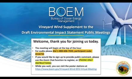 Vineyard Wind SEIS Virtual Meeting 6-30-2020