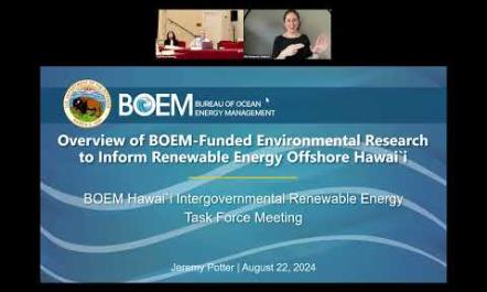 2024 - Hawai'i TF Meeting 5: Overview of BOEM Studies Program and Region-specific Studies Underway