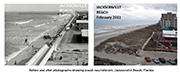 Before and after photographs showing beach nourishment, Jacksonville Beach, Florida, Summer 1973 and February 2011