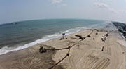 Beach and dune construction began in May 2015 under a partnership between BOEM, USACE and the NJ Department of Environmental Protection.  Photos: USACE